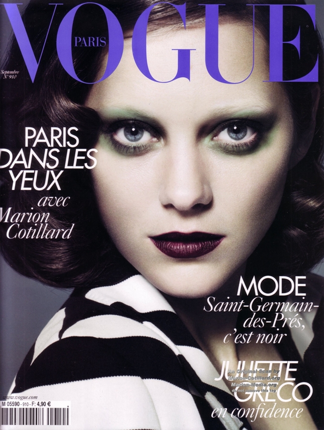 Марион Котийяр обложка  Vogue 
