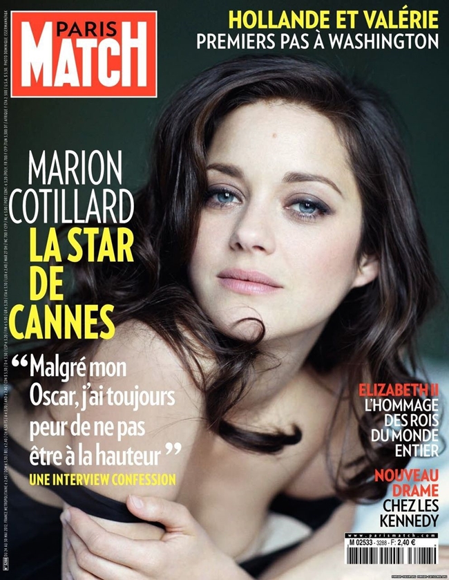 Марион Котийяр обложка  Paris Match