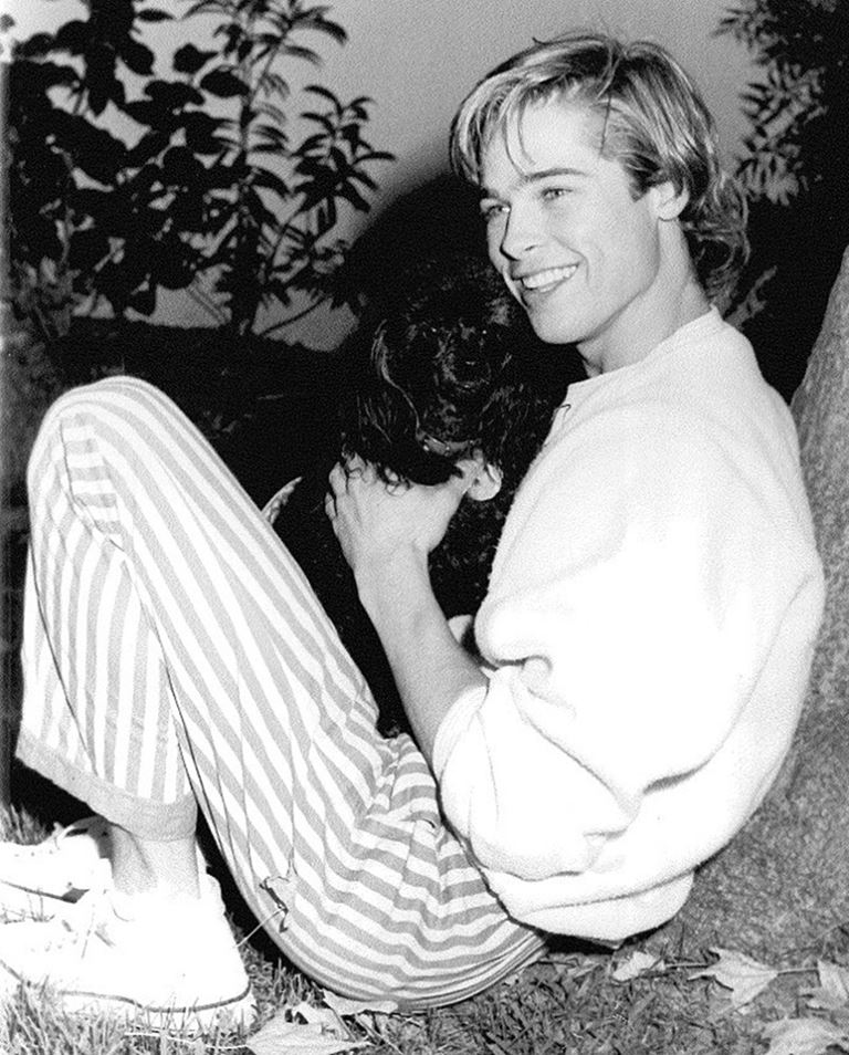 Молодой Брэд Питт - редкие чёрно-белые снимки 1987 года - фото 5