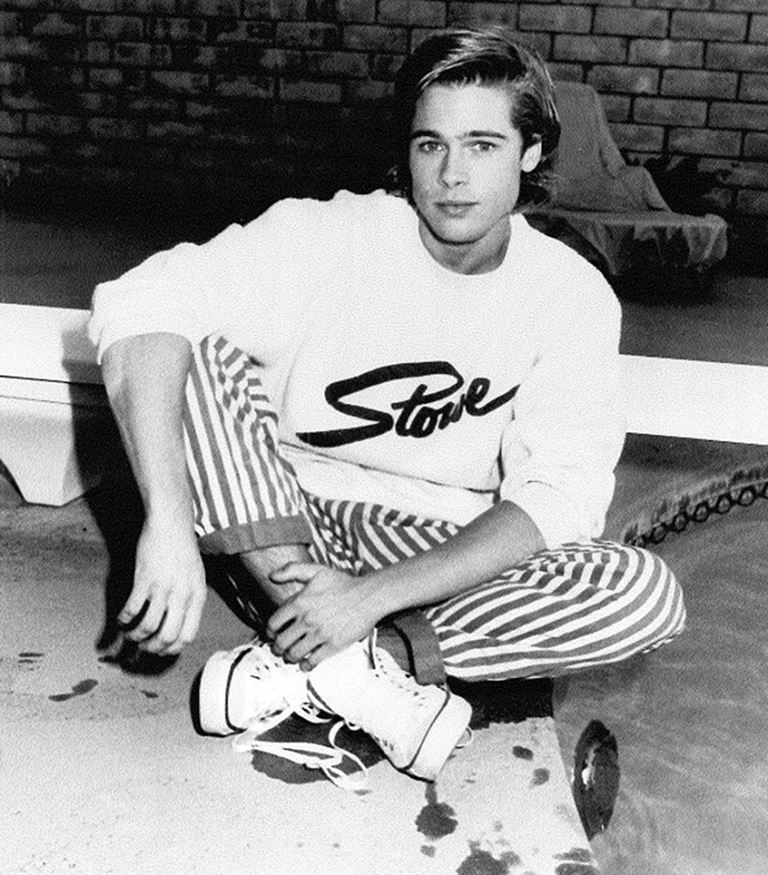Молодой Брэд Питт - редкие чёрно-белые снимки 1987 года - фото 8
